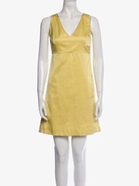 Valentino V-Neck Mini Dress Size 46 / US 8